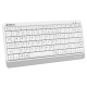 Клавиатура A4Tech Fstyler FBK11 белый/серый USB беспроводная BT/Radio slim