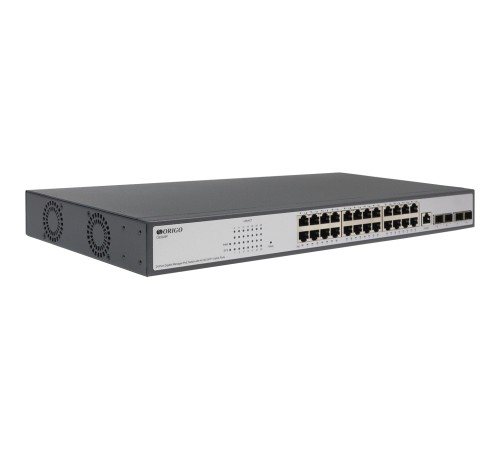 ORIGO OS3228P/250W/A1A Управляемый L2 PoE-коммутатор, 24x1000Base-T, 4x10GBase-X SFP+