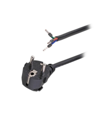 Кабель питания EU-Schuko/Open End, 220B, 10А, 1.8м