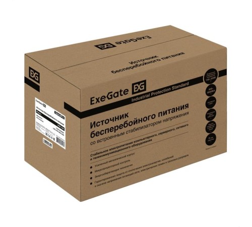 Exegate (EP212521RUS/EP223437RUS) Power  ИБП  Back UNB-1500  <1500VA, Black, 2 евророзетки+2 розетки IEC320>