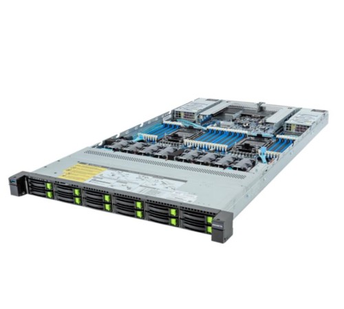 Server System GIGABYTE 1U rack Xeon Scalable Max CPU 2 USB 3.2 Наличие SATA 3.0 DDR5 Количество слотов памяти 32 1600 Вт 12x2.5" SAS/SATA Hot-swap Форм-фактор 3,5" R183-S92-AAD1