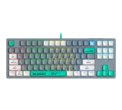 Клавиатура A4Tech Bloody S87 Energy механическая серый USB for gamer LED (S87 USB ENERGY ASH)