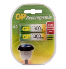 Перезаряжаемые аккумуляторы GP 130AAHC AA, емкость 1300 мАч - 2 шт. в клемшеле GP 4891199109850