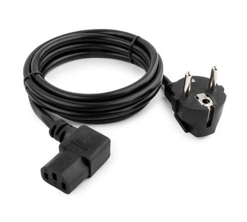 Кабель питания EU-Schuko/IEC320-C13, 220B, 10А, 1.8м, Г-образный штекер C13 Кабель питания EU-Schuko/IEC320-C13, 220B, 10А, 1.8м, Г-образный штекер C13