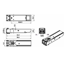 Модуль SFP+ CWDM оптический, дальность до 10км (10dB), 1610нм
