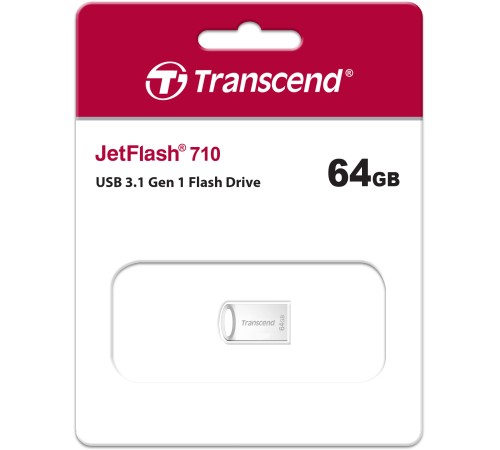 USB Накопитель Transcend 64GB JETFLASH 710 (Silver)