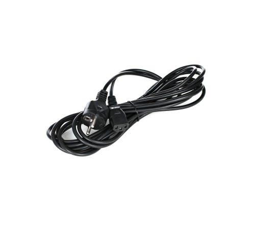 Кабель компьютер - розетка 220V <5.0м> (Европейский стандарт)  <TP021-5.0-BK> VCOM Telecom TP021-5.0-BK
