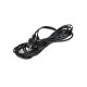 Кабель компьютер - розетка 220V <5.0м> (Европейский стандарт)  <TP021-5.0-BK> VCOM Telecom TP021-5.0-BK