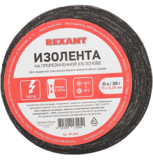 Rexant 09-2407 Изолента х/б 15х0,35 мм (ролик 30 м/300 г) (1-ПОЛ)