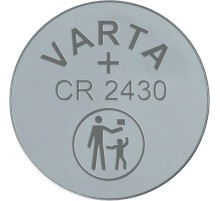 Батарейка Varta ELECTRONICS CR2430 BL1 Lithium 3V (6430) (1/10/100) Varta PRIMARY LITHIUM CR2430 (06430101401)
