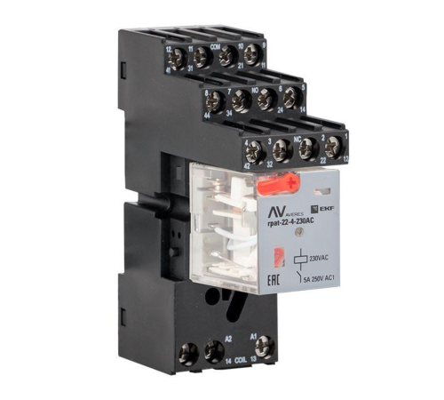 Разъем для реле РМ5 22/4 AVERES EKF rm5-22-4