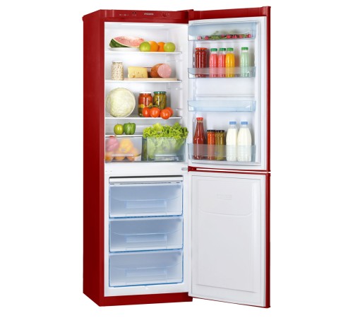 Холодильник Pozis RK-139 A рубиновый двухкамерный 188/97 л морозилка снизу