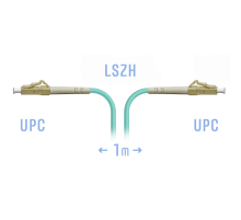Патчкорд оптический LC/UPC MM 1m