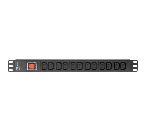 Блок розеток серии SNR-PDU базовый на 12xC13, без шнура питания с вилкой C14, 10A