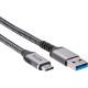 Кабель USB3.2 Gen2, AM->CM, 10Gbs, All Shell 1м VCOM <CU401M-1M> Кабель VCOM 1 м (CU401M-1M)