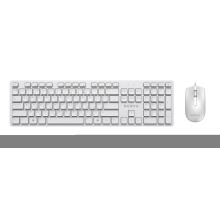 Комплект клавиатура+мышь Foxline NRP-MK150-W-WHT