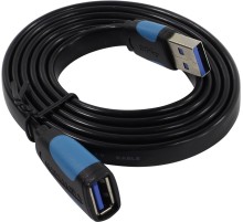 Кабель-удлинитель Vention USB 3.0 AM/AF - 1м плоский Vention USB 3.0 AM/AF - 1м (VAS-A13-B100)