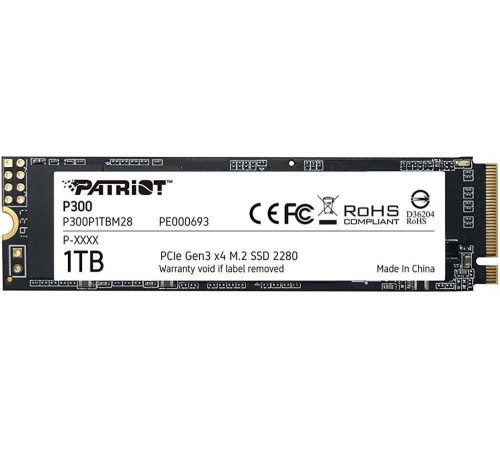 SSD жесткий диск M.2 2280 1TB P300 P300P1TBM28 PATRIOT