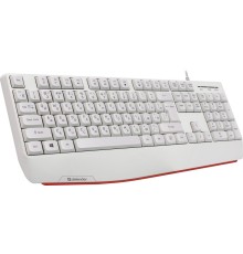 Defender Проводная клавиатура Atom HB-546 RU,белый,104+FN,1.8м Defender 45547