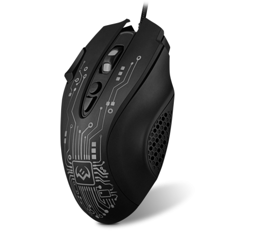 Игровая мышь SVEN RX-G715 (7+1кл., бесш. кл., 1200-3200 DPI, SoftTouch, подсветка, игров. упак) Sven RX-G715 (SV-019938)