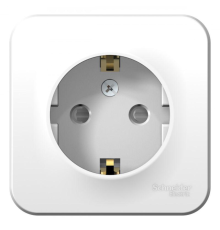 Systeme electric BLNRA011121 BLANCA О/У РОЗЕТКА с заземлением со шторками МОНТ. ПЛ.16А, 250В, БЕЛЫЙ