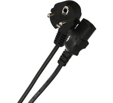 VCOM CE021-CU0.75-1.8M Кабель компьютер-розетка 220V (EURO) <VDE> 3G0,75mm2 VCOM {CE021-CU} 1,8м[6937510870226]