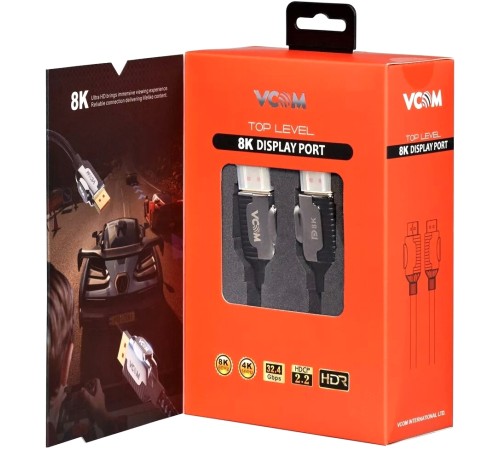Кабель соединительный DISPLAY PORT v1.4, 8K@60Hz, 1m VCOM <CG634-1M> VCOM CG634-1M Кабель соединительный DISPLAY PORT v1.4, 8K@60Hz, 1m VCOM <CG634-1M> VCOM CG634-1M