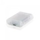 RA076   Корпус ACD Transparent ABS Plastic Injection Molding case with Stripe for Raspberry Pi 3 B (прозрачный, овальный на винтах)(RASP1795) (494149)