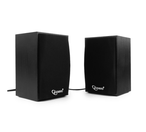 Акустич. система 2.0 Gembird SPK-201 {МДФ, черный ,2х2,5 Вт,USB-питание}