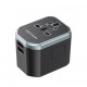 Универсальный дорожный адаптер Vention USB (C + A + A) Черный Vention FJCB0