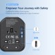 Универсальный дорожный адаптер Vention USB (C + A + A) Черный Vention FJCB0