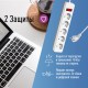Сетевой фильтр ПВС КОСМОС  3х0.75 белый 5м с выключателем