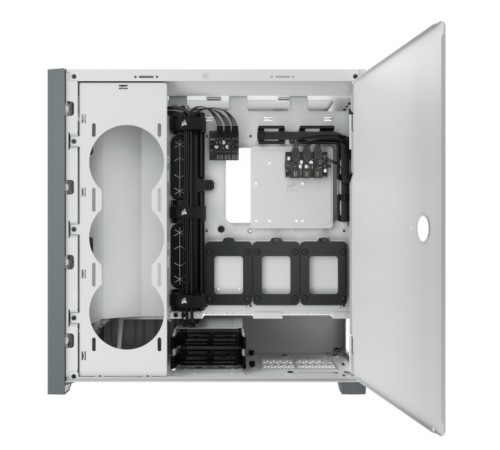 iCUE 5000X RGB CC-9011233-WW Mid-Tower, white, Tempered Glass (650393)