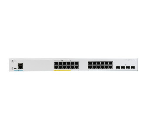 Catalyst 1000 24x 10/100/1000 RJ-45 PoE+, 4x 1Gb SFP uplinks, PoE+ 370W, C1000-24FP-4G-L