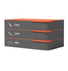 Набор ручного инструмента "Home Series Gray" Deli H1001-ADE  15 предметов