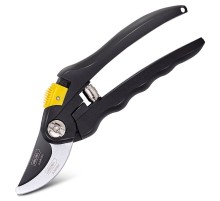 Секатор садовый Deli DL580201  лезвия с тефлоновым покрытием, длина 207мм, макс. диаметр резки 18мм, сталь 55С