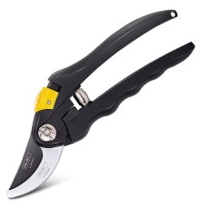 Секатор садовый Deli DL580201  лезвия с тефлоновым покрытием, длина 207мм, макс. диаметр резки 18мм, сталь 55С