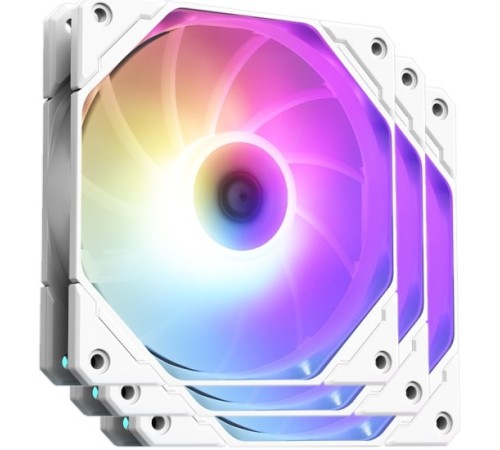 Вентилятор для корпуса ID-COOLING TF-12025-PRO-ARGB TRIO WHITE (3 pcs, 120mm, 1800rpm, 35.2 дБ, PWM 4-pin, ARGB, white) (TF-12025-PRO-ARGB TRIO WHITE) Вентилятор для корпуса ID-COOLING TF-12025-PRO-ARGB TRIO WHITE (3 pcs, 120mm, 1800rpm, 35.2 дБ, PWM 4-pin, ARGB, white) (TF-12025-PRO-ARGB TRIO WHITE)