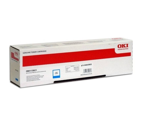 Тонер-картридж Oki C801/821 7.3K (cyan)