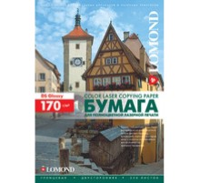 Фотобумага LOMOND Двухсторонняя Глянцевая, для лазерной печати, 170 г/м2, A3/250л.