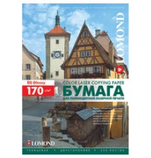 Фотобумага LOMOND Двухсторонняя Глянцевая, для лазерной печати, 170 г/м2, A3/250л.