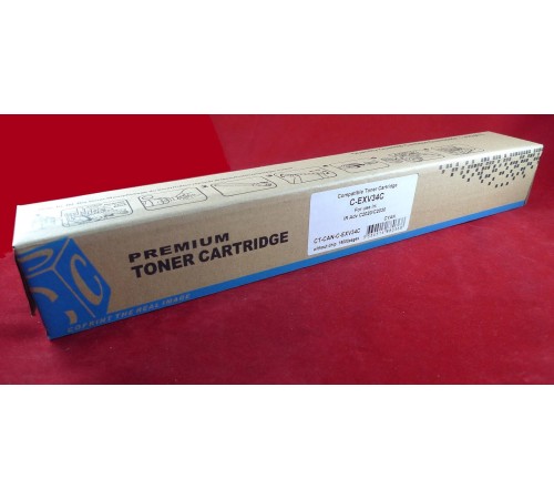 Тонер-картридж Canon iR Adv C2020/C2030 C-EXV34/GPR-36/NPG-52 cyan (туба 260г) ELP Imaging®