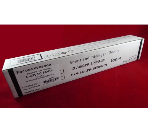 Тонер-картридж Canon iR 1600/1610/2000/2010/2016/2020 C-EXV5/C-EXV14/GPR-8 (туба 440г) ELP Imaging®