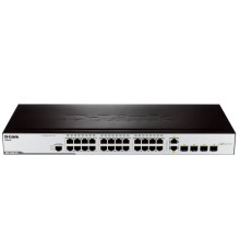 D-Link DES-3200-28 Управляемый L2 коммутатор с 24 портами 10/100Base-TX, 2 портами 100/1000Base-X SFP и 2 комбо-портами