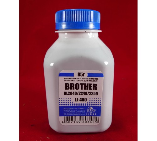 Тонер Brother TN 2075/85/2135/75 HL 2030/35/40/75/2140/50/70 (фл. 85г) B&W Light фас.Россия