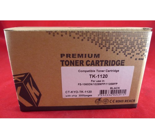 Тонер-картридж для Kyocera FS-1060DN/1025MFP/1125MFP TK-1120 3K  ELP Imaging®