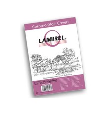 Обложки Lamirel Chromolux A4, картонные, глянцевые, цвет: белый, 230г/м², 100шт