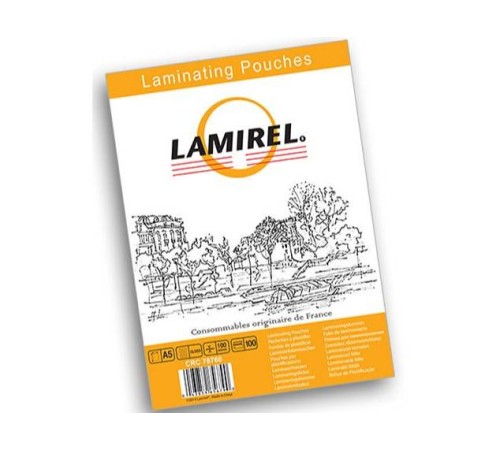 Пленка для ламинирования  Lamirel,  А5, 100мкм, 100 шт.