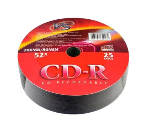 Диски VS CD-R 80 52x Shrink/25