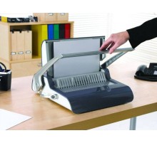 Fellowes Переплетчик QUASAR+ FS-5627701 {на пластиковую пружину, сшивает до 500 лст., перфорирует 22 лст.}